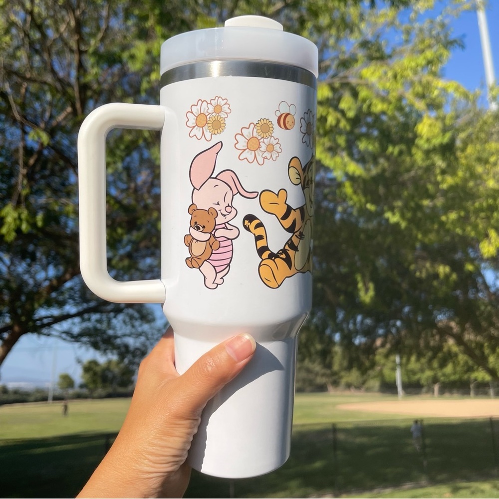 40 oz Tumbler Disney Winnie the Pooh Brand new  double wall stainless travel off - Picture 8 of 8